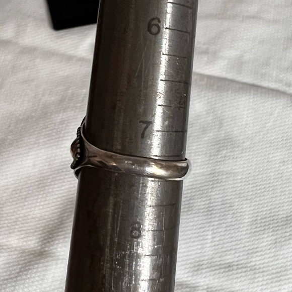 Sterling Silver Turquoise ring with gold accent size 7.5 - Picture 6 of 6